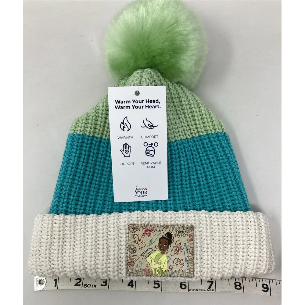 Disney X Love Your Melon Tiana Princess and the Frog Beanie Youth Teen‎ Size NWT